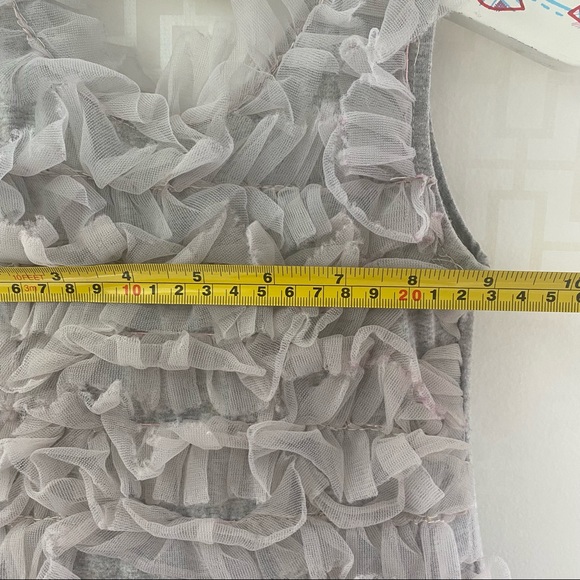 Popatu Girl’s Grey Ruffled Tutu Ballerina Dress, size M - Picture 5 of 12